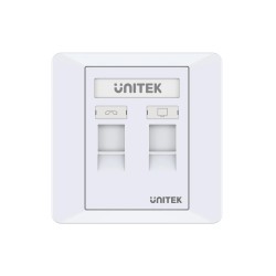 Buy Unitek Network Wall Plate - T013A - Dual Port in Cyprus, Nicosia, Limassol, Larnaka, Pafos