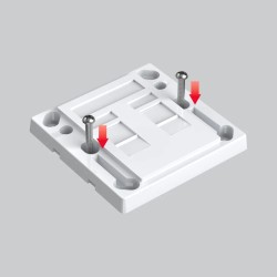 Buy Unitek Network Wall Plate - T013A - Dual Port in Cyprus, Nicosia, Limassol, Larnaka, Pafos