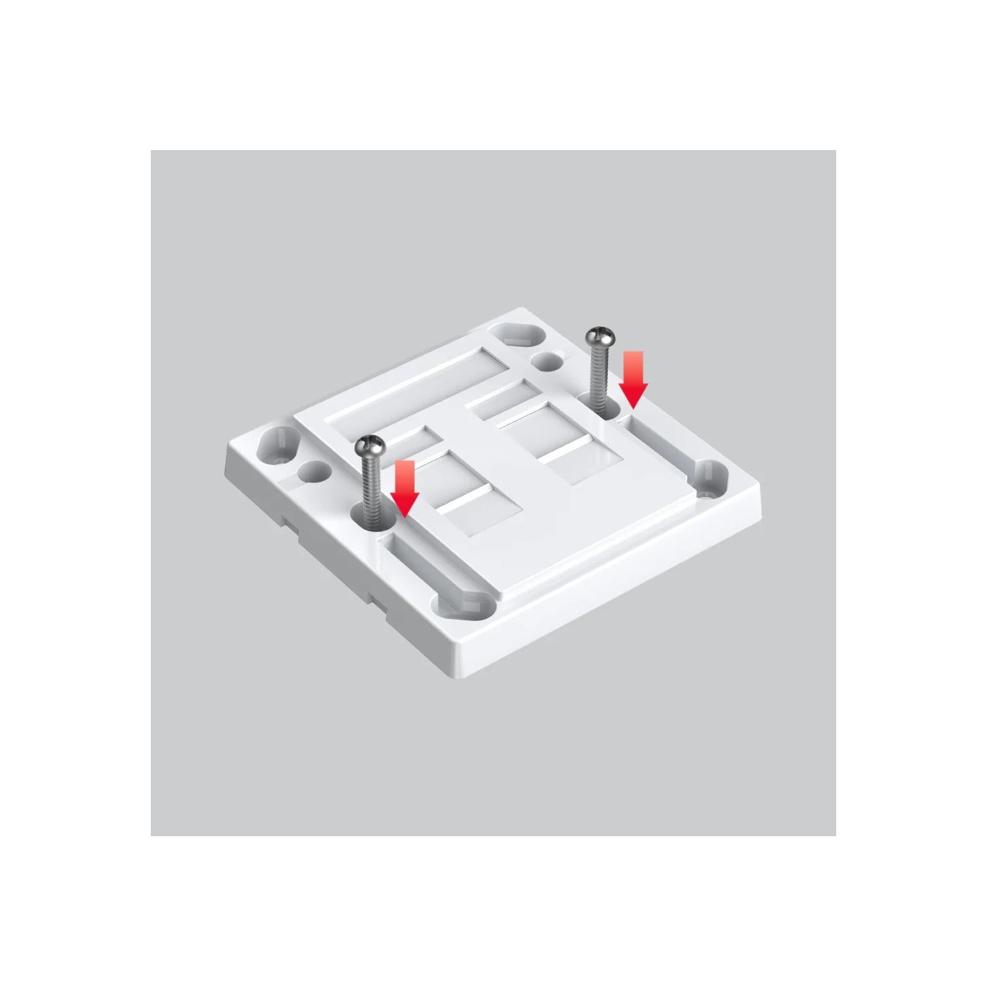 Unitek Network Wall Plate - T013A - Dual Port — Buy in Cyprus with Fast Delivery