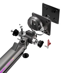 NBMounts F5 Gaming Single Arm RGB Monitor Desk Mount up to 20kg (Boxed) — Buy in Cyprus with Fast Delivery