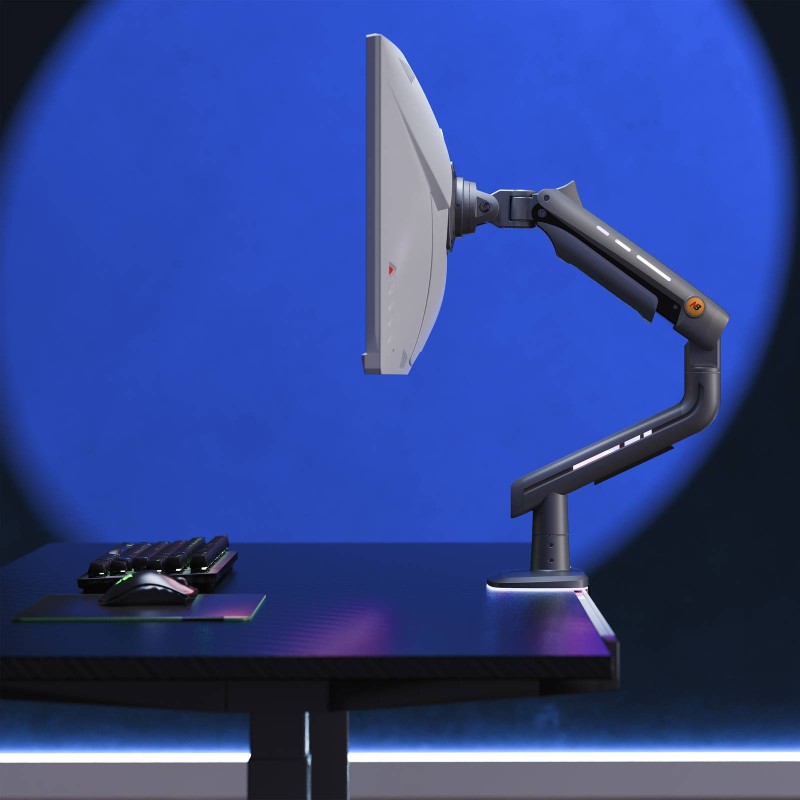 Buy NBMounts Monitor Desk Mount - F5 - Gaming Series Single Arm RGB Monitor Desk... in Cyprus, Nicosia, Limassol, Larnaka, Pafos