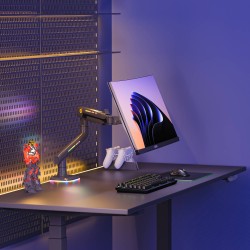 NBMounts F5 Gaming Single Arm RGB Monitor Desk Mount up to 20kg (Boxed) — Buy in Cyprus with Fast Delivery