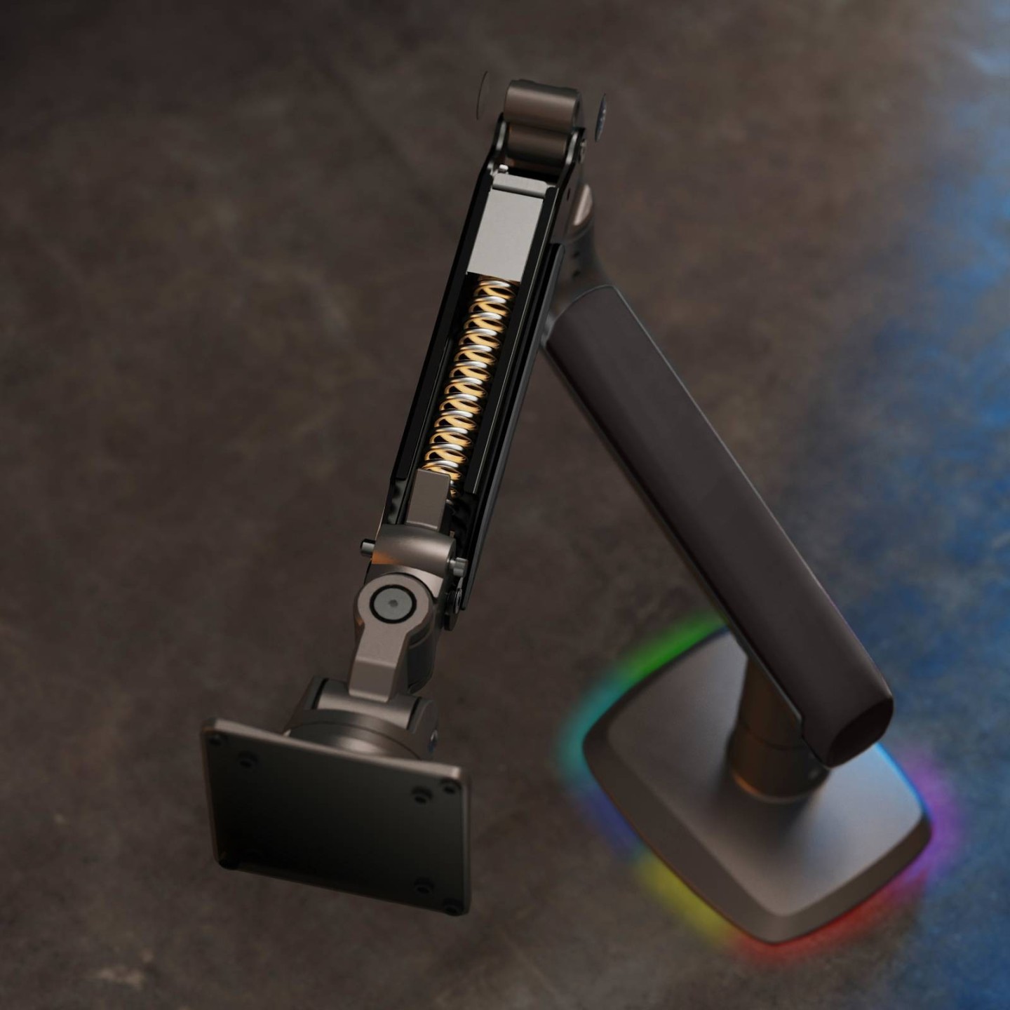 NBMounts F5 Gaming Single Arm RGB Monitor Desk Mount up to 20kg (Boxed) — Buy in Cyprus with Fast Delivery