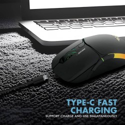 Armaggeddon Mirage VI Wired+2.4G+BT Rechargeable 10000 CPI Gaming Mouse Black (Boxed) — Buy in Cyprus with Fast Delivery