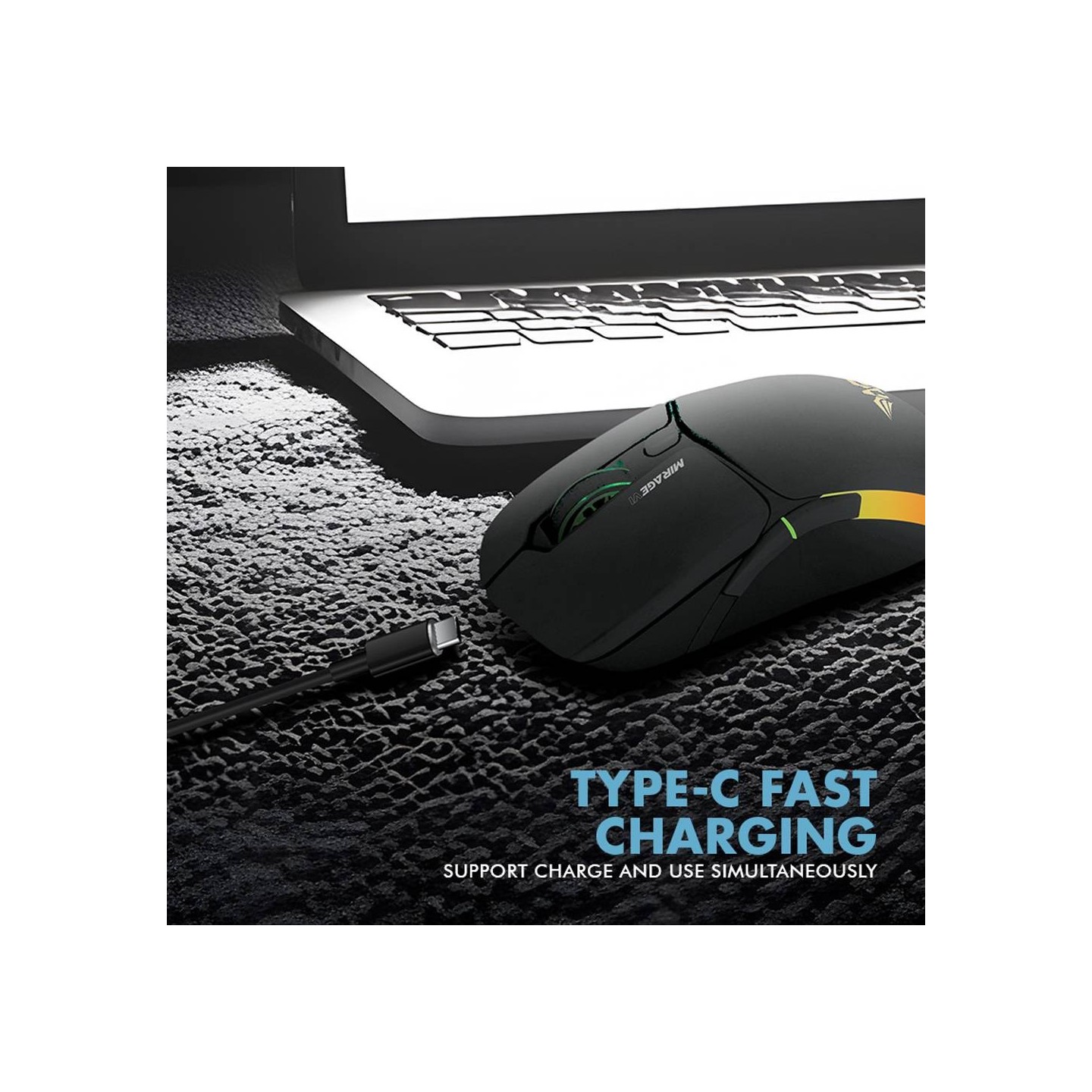 Armaggeddon Mirage VI Wired+2.4G+BT Rechargeable 10000 CPI Gaming Mouse Black (Boxed) — Buy in Cyprus with Fast Delivery