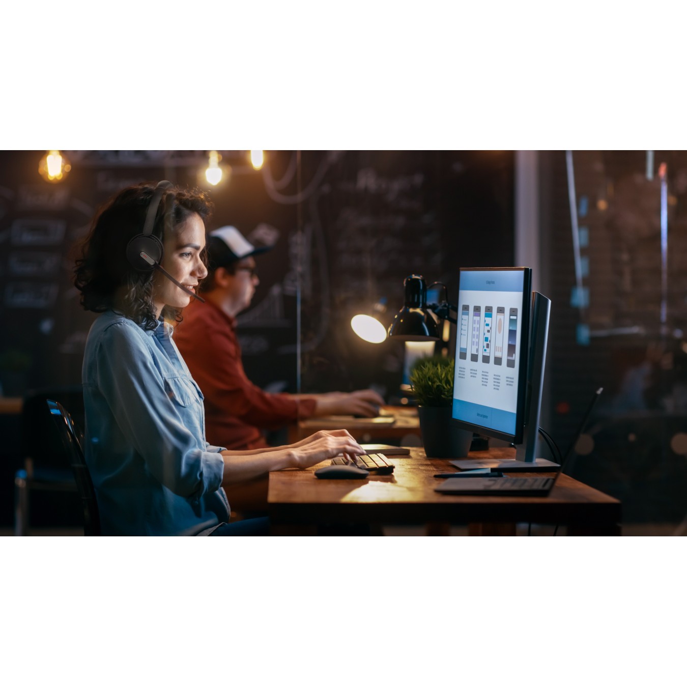 Yealink Headset - BH70 - Headset Wireless Bluetooth 3-Mic NC with BT Dongle Mono Teams USB-C A