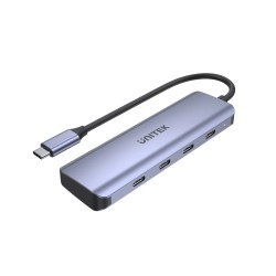 Unitek H1107K uHUB Q4 Next 4-Port USB-C Hub - USB 3.2 5Gbps Space Grey — Armenius Store Cyprus
