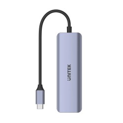 Unitek H1107K uHUB Q4 Next 4-Port USB-C Hub - USB 3.2 5Gbps Space Grey — Armenius Store Cyprus