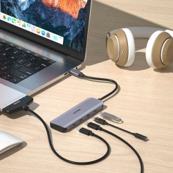 Unitek H1107K uHUB Q4 Next 4-Port USB-C Hub - USB 3.2 5Gbps Space Grey — Armenius Store Cyprus