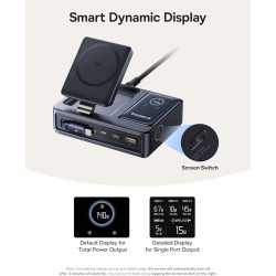 Buy Baseus NOMOS - 5in1 Desktop 140W Wired & Wireless Charger Qi2 3xUSBC+1A with... in Cyprus, Nicosia, Limassol, Larnaka, Pafos