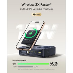 Buy Baseus NOMOS - 5in1 Desktop 140W Wired & Wireless Charger Qi2 3xUSBC+1A with... in Cyprus, Nicosia, Limassol, Larnaka, Pafos