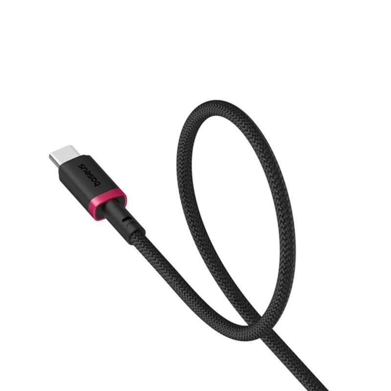 Buy Baseus Cable USB-C to USB-A Dura Series Braided 1.0m Black+Red - USB-C to US... in Cyprus, Nicosia, Limassol, Larnaka, Pafos