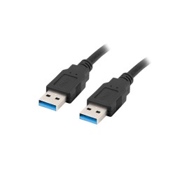 Buy Lanberg USB Type-A 3.0 Male to Male Cable - 1.0m Black in Cyprus, Nicosia, Limassol, Larnaka, Pafos