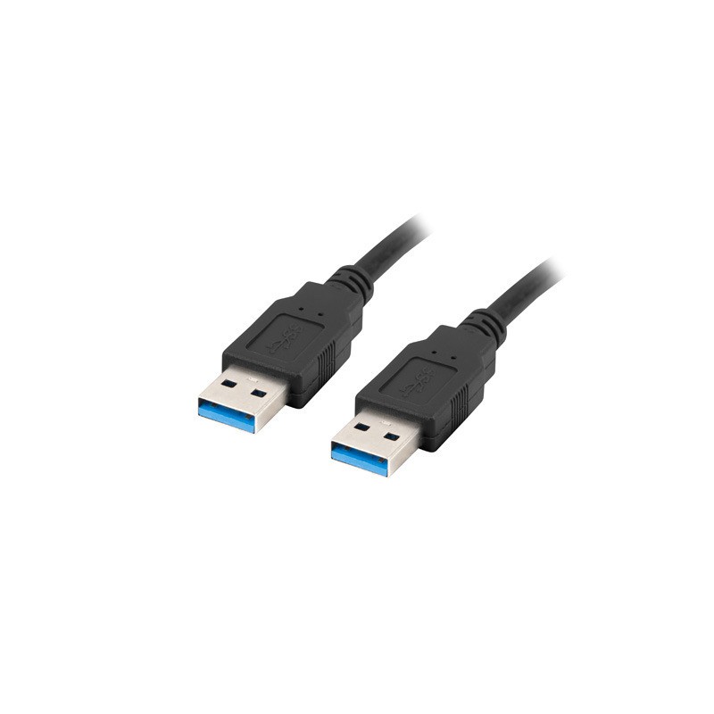 Buy Lanberg USB Type-A 3.0 Male to Male Cable - 1.0m Black in Cyprus, Nicosia, Limassol, Larnaka, Pafos