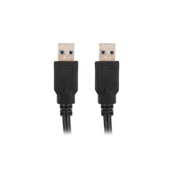 Buy Lanberg USB Type-A 3.0 Male to Male Cable - 1.0m Black in Cyprus, Nicosia, Limassol, Larnaka, Pafos