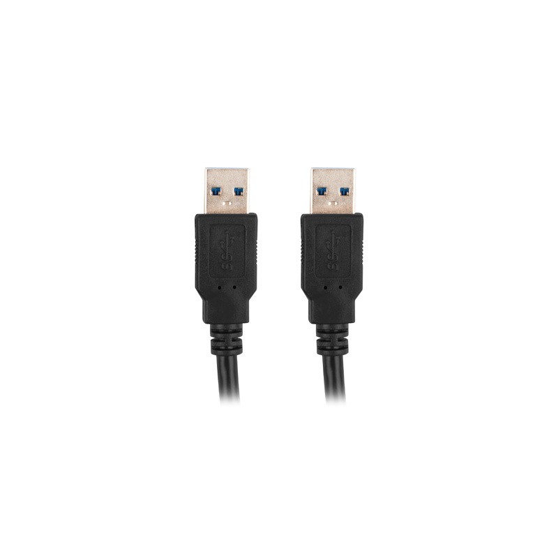Buy Lanberg USB Type-A 3.0 Male to Male Cable - 1.0m Black in Cyprus, Nicosia, Limassol, Larnaka, Pafos
