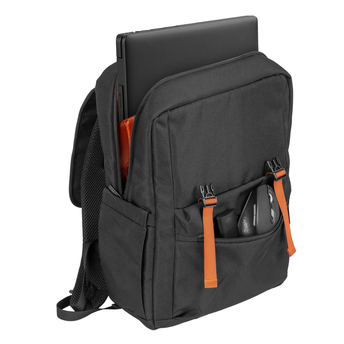 Natec Laptop Backpack - NIALA - 15.6'' 18L Black Orange — Buy in Cyprus with Fast Delivery