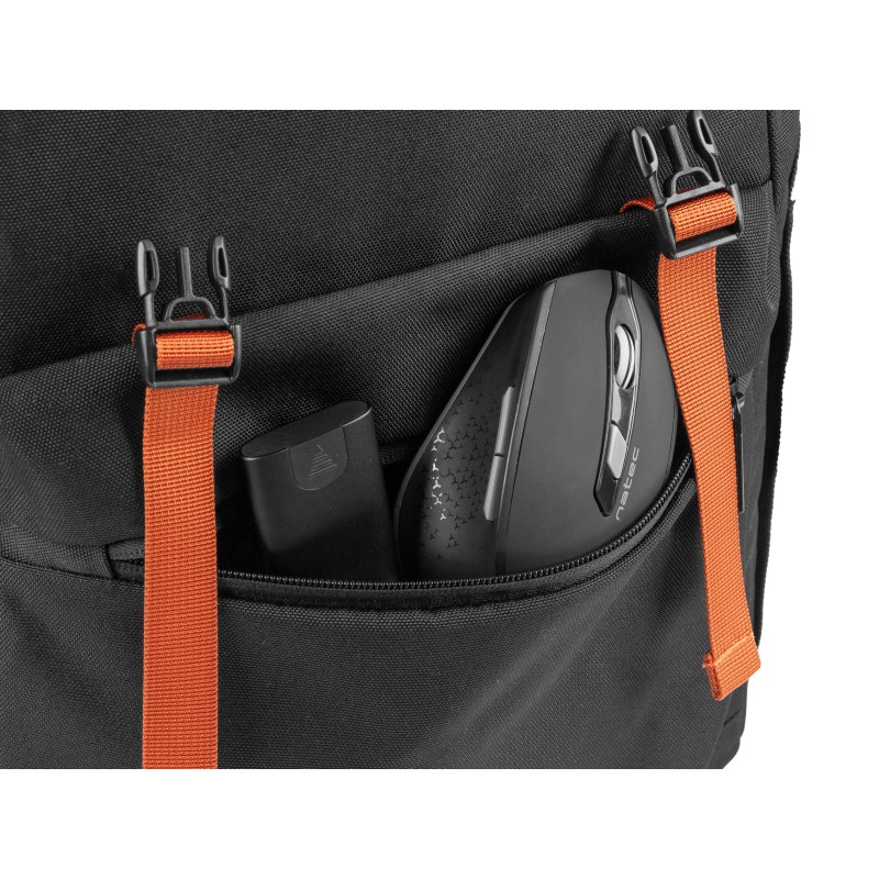 Buy Natec Laptop Backpack - NIALA - 15.6'' 18L Black Orange in Cyprus, Nicosia, Limassol, Larnaka, Pafos