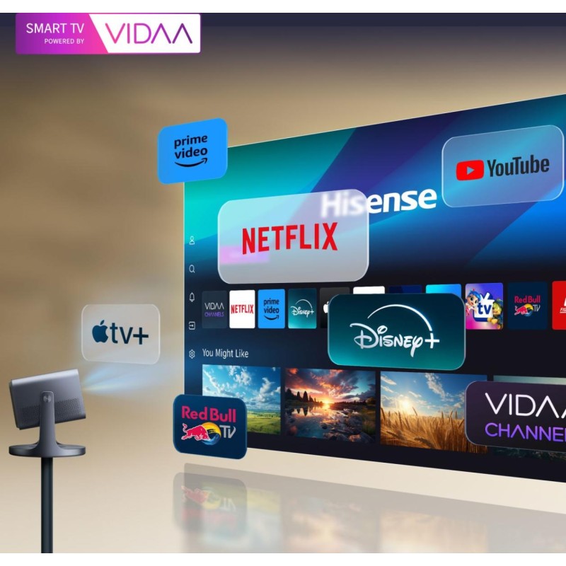 Buy Hisense 4K Laser Portable Mini Projector - C2 - 4K Laser Portable Mini Proje... in Cyprus, Nicosia, Limassol, Larnaka, Pafos