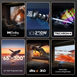 Buy Hisense 4K Laser Portable Mini Projector - C2 - 4K Laser Portable Mini Proje... in Cyprus, Nicosia, Limassol, Larnaka, Pafos