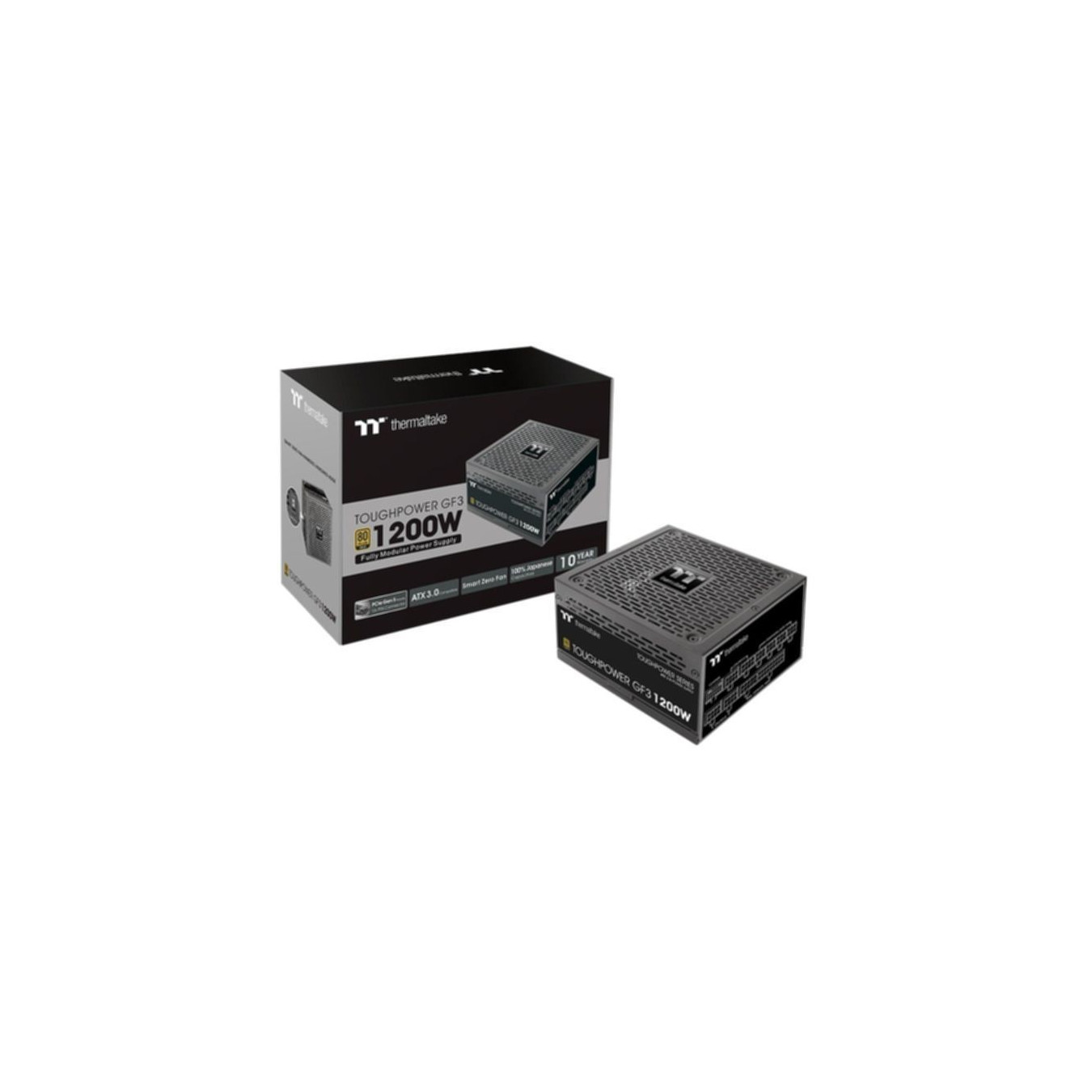 Thermaltake Toughpower GF3 1200W - ATX 3.0, 80 PLUS Gold, Fully Modular, PCIe 12+4 (12VHPWR)
