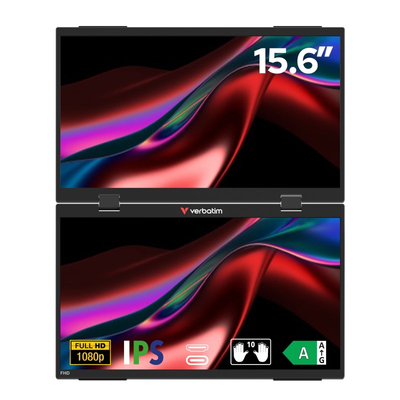 Buy Verbatim Monitor Portable 2 x 15.6'' Full-HD Monitors - Portable, 2 x 15.6''... in Cyprus, Nicosia, Limassol, Larnaka, Pafos