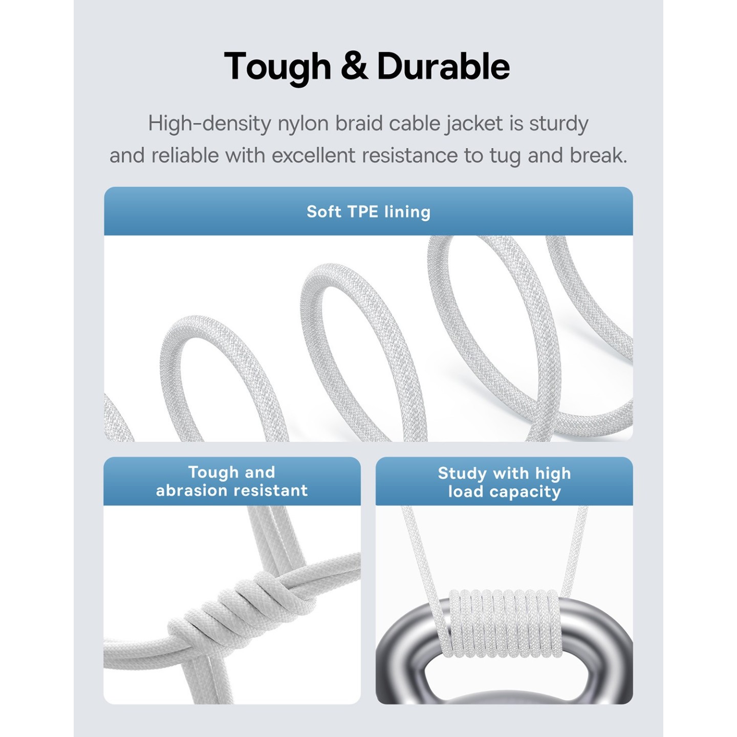 Baseus Gem Series USB-C to USB-C Cable 100W 2.0m White (Boxed) — Buy in Cyprus with Fast Delivery