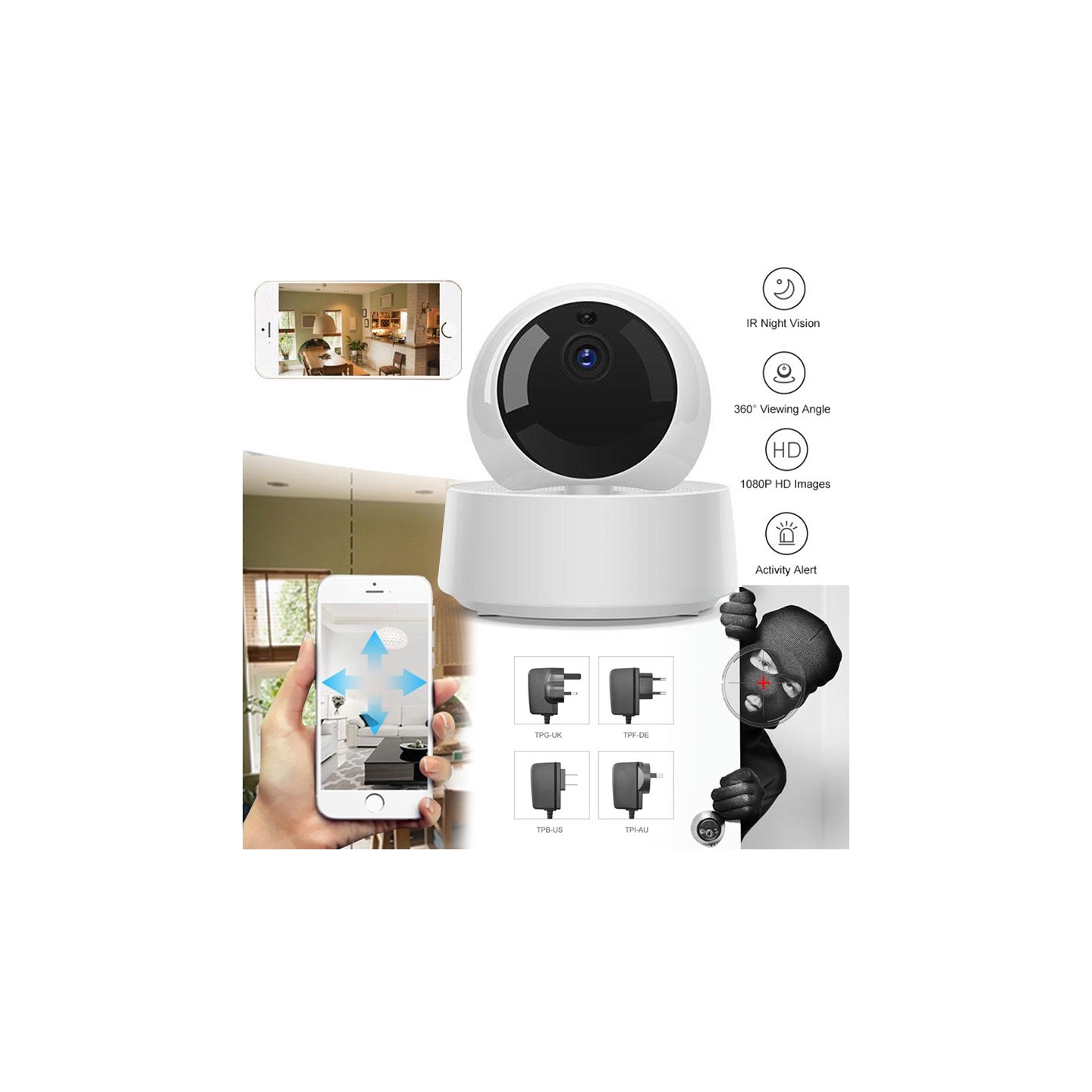 Sonoff Wi-Fi IP Security Camera - GK-200MP2-B - Wi-Fi IP Security Camera — Buy in Cyprus with Fast Delivery