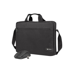 Buy Natec Laptop Bag with Wireless Mouse Black - WALLAROO2 - 15.6'' in Cyprus, Nicosia, Limassol, Larnaka, Pafos