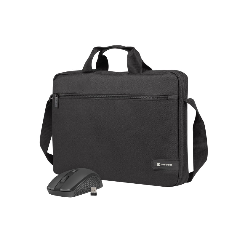 Buy Natec Laptop Bag with Wireless Mouse Black - WALLAROO2 - 15.6'' in Cyprus, Nicosia, Limassol, Larnaka, Pafos