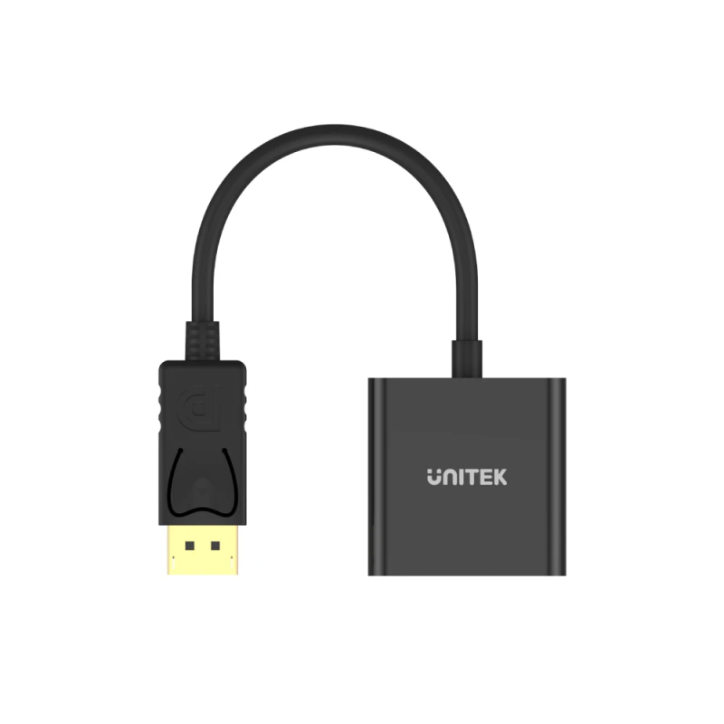 Buy Unitek DisplayPort to VGA-Female Adaptor - Y-5118E - Black in Cyprus, Nicosia, Limassol, Larnaka, Pafos