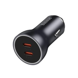 Buy Baseus Golden Contactor Max Car Charger - C+C 60W Dark Gray in Cyprus, Nicosia, Limassol, Larnaka, Pafos