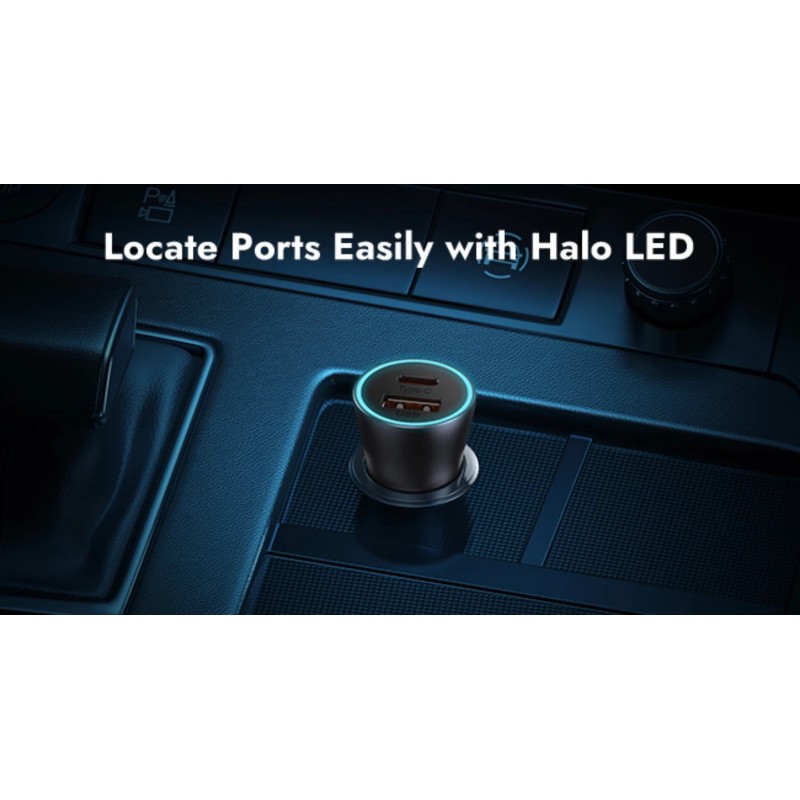 Buy Baseus Golden Contactor Max Car Charger - C+C 60W Dark Gray in Cyprus, Nicosia, Limassol, Larnaka, Pafos