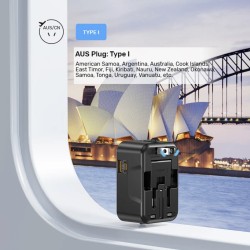 Buy Unitek Universal Travel Charger - P1120A - 20W USBC+USBA Black in Cyprus, Nicosia, Limassol, Larnaka, Pafos