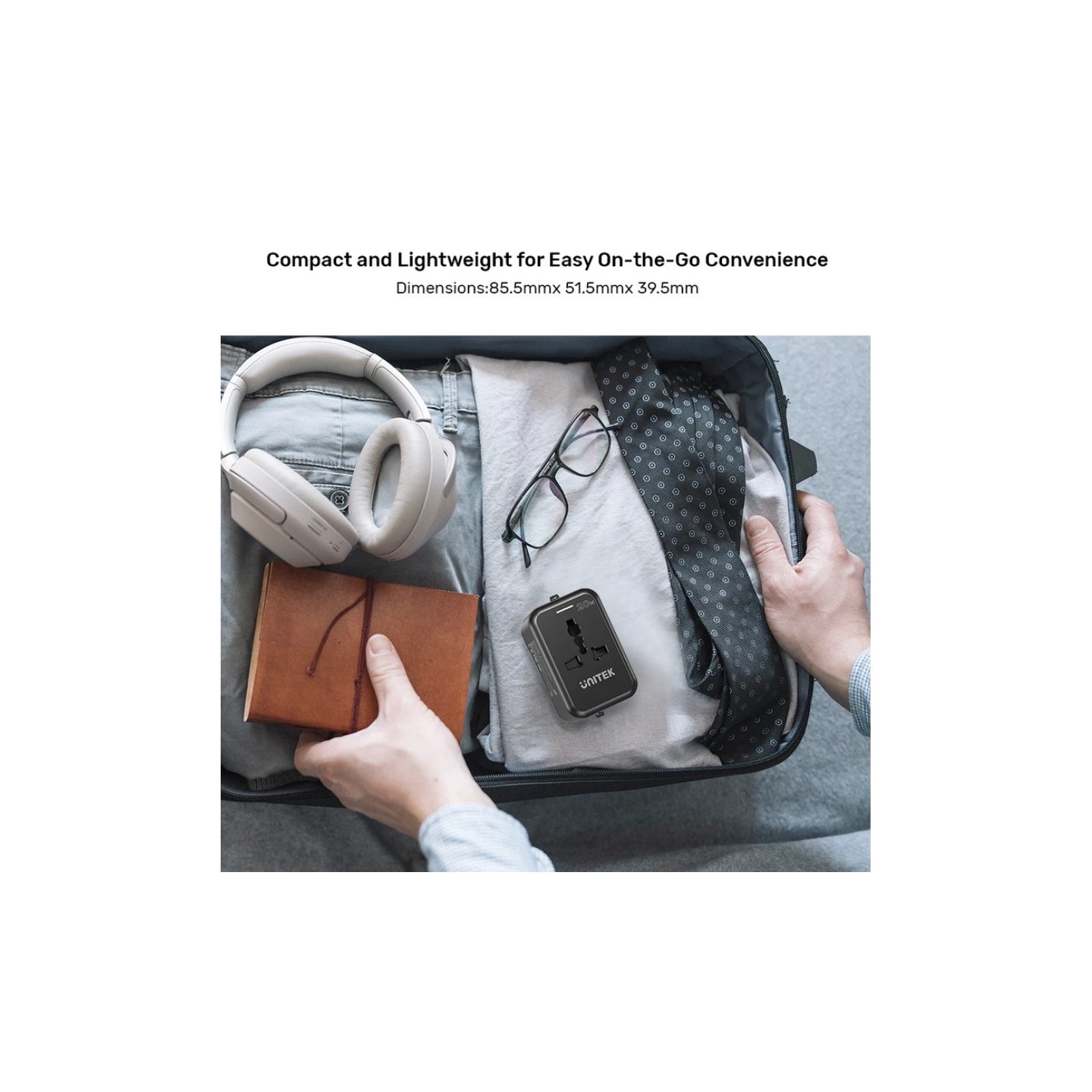 Unitek Universal Travel Charger - P1120A - 20W USBC+USBA Black — Buy in Cyprus with Fast Delivery