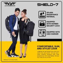 Armaggeddon Shield 7 Anti-Theft Gaming Bag – 15.6" Laptop USB Port | Armenius Store