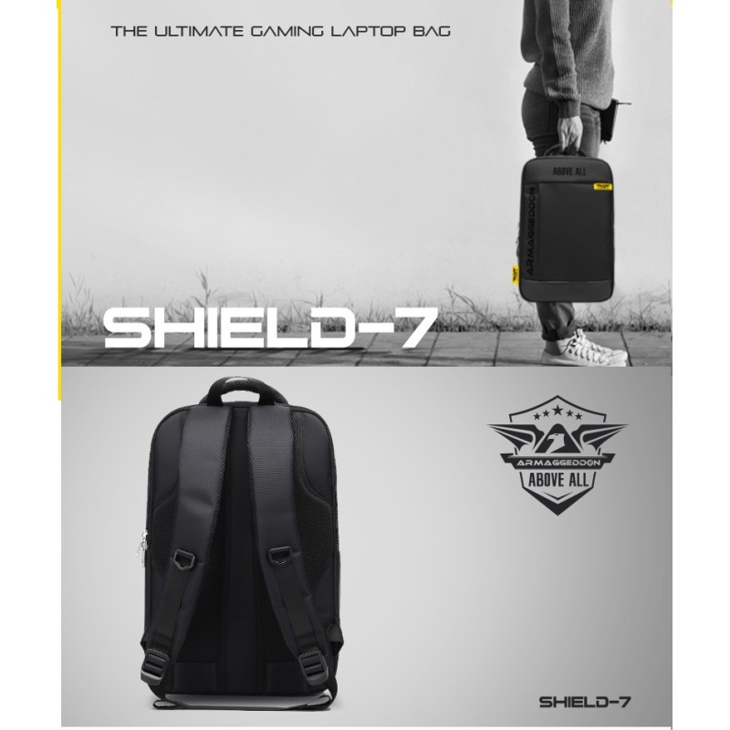 Buy Armaggeddon Anti-Theft Gaming Bag Black - SHIELD 7 - Anti-Theft Gaming Bag B... in Cyprus, Nicosia, Limassol, Larnaka, Pafos