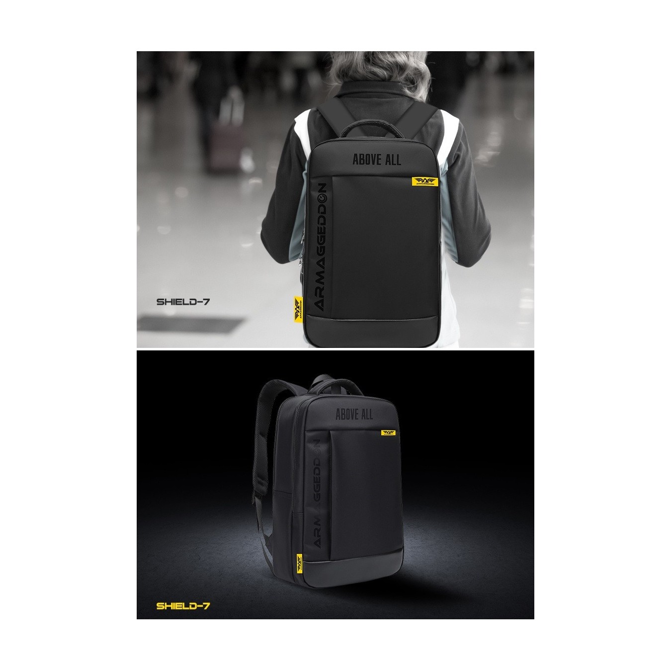 Armaggeddon Shield 7 Anti-Theft Gaming Bag – 15.6" Laptop USB Port | Armenius Store