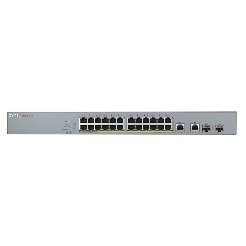 Buy Zyxel Switch PoE Gigabit Managed Cloud CCTV 24PoE + 2RJ45 SFP Combo 375W - G... in Cyprus, Nicosia, Limassol, Larnaka, Pafos