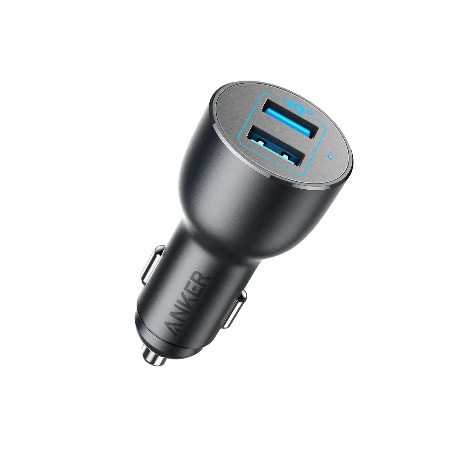 Anker Car Charger - PowerDrive III - 2 Port 36W Alloy Black — Buy in Cyprus with Fast Delivery