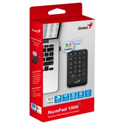 Genius NumPad 1000 Wireless AI Numeric Keypad w/Palm Rest - 31320003400 (Boxed) — Buy in Cyprus with Fast Delivery