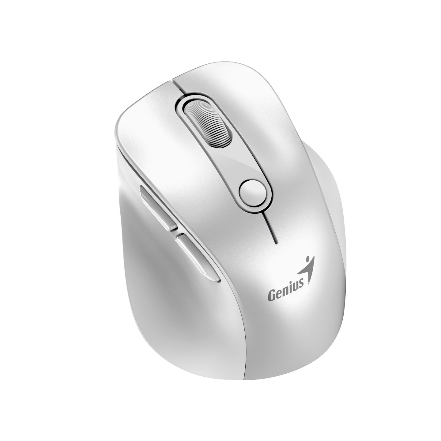 Genius Ergo 9000S Pro 31030039400 Wireless+BT Rechargeable Mini RGB Ergo Mouse White (Boxed)