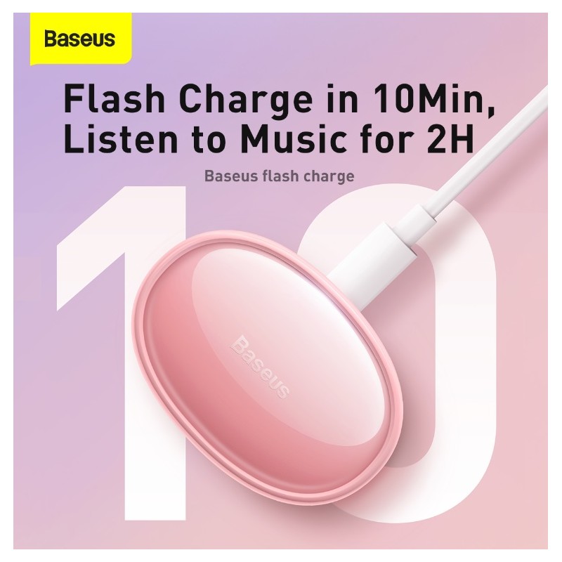 Buy Baseus Headphones In Ear TWS Bowie - E2 - Pink in Cyprus, Nicosia, Limassol, Larnaka, Pafos