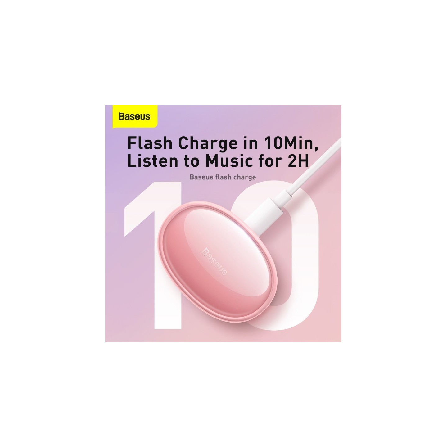 Baseus Headphones In Ear TWS Bowie - E2 - Pink — Buy in Cyprus with Fast Delivery