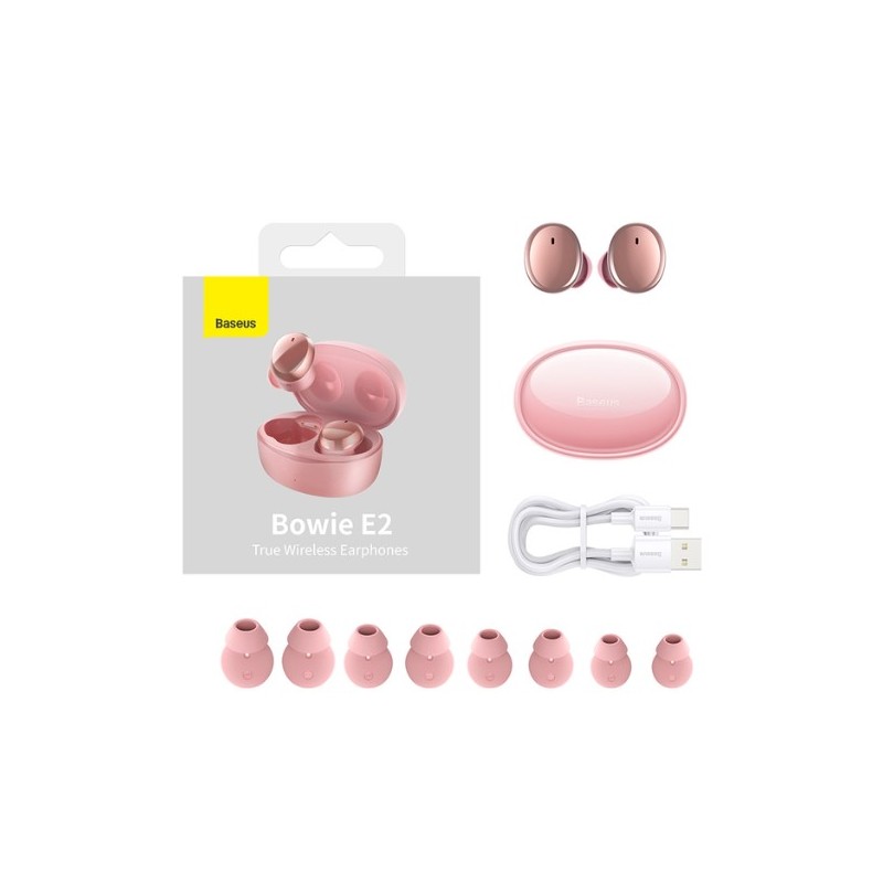 Buy Baseus Headphones In Ear TWS Bowie - E2 - Pink in Cyprus, Nicosia, Limassol, Larnaka, Pafos