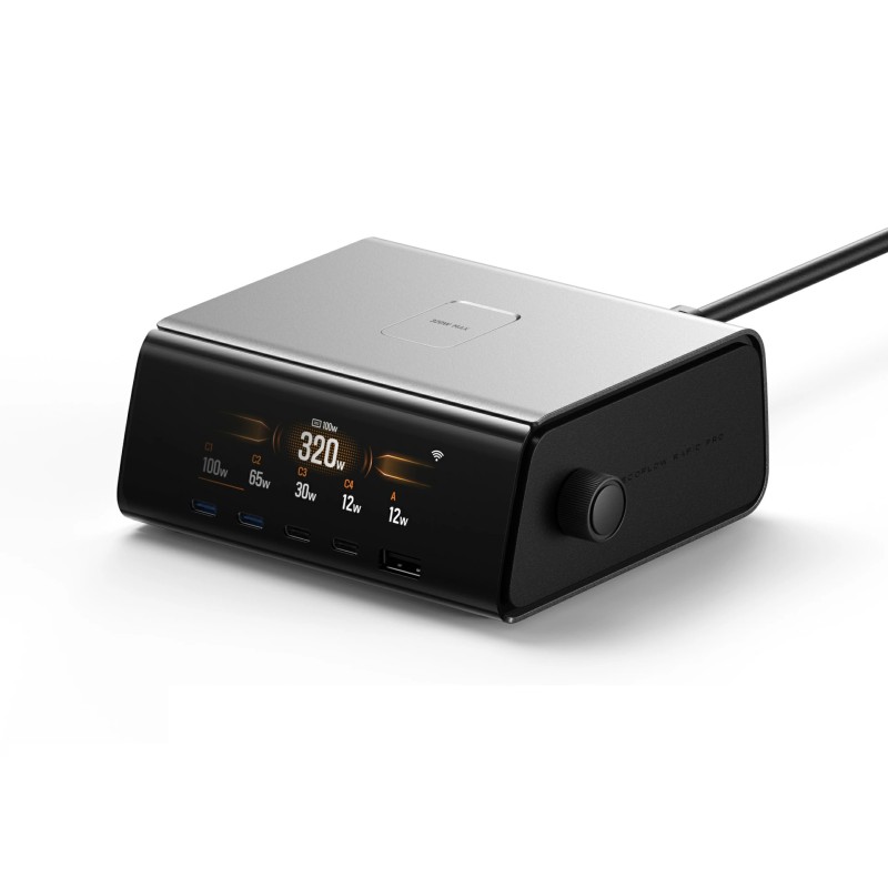 Buy EcoFlow RAPID Pro Desktop Charger 320W - Can Charge 6 devices at once includ... in Cyprus, Nicosia, Limassol, Larnaka, Pafos