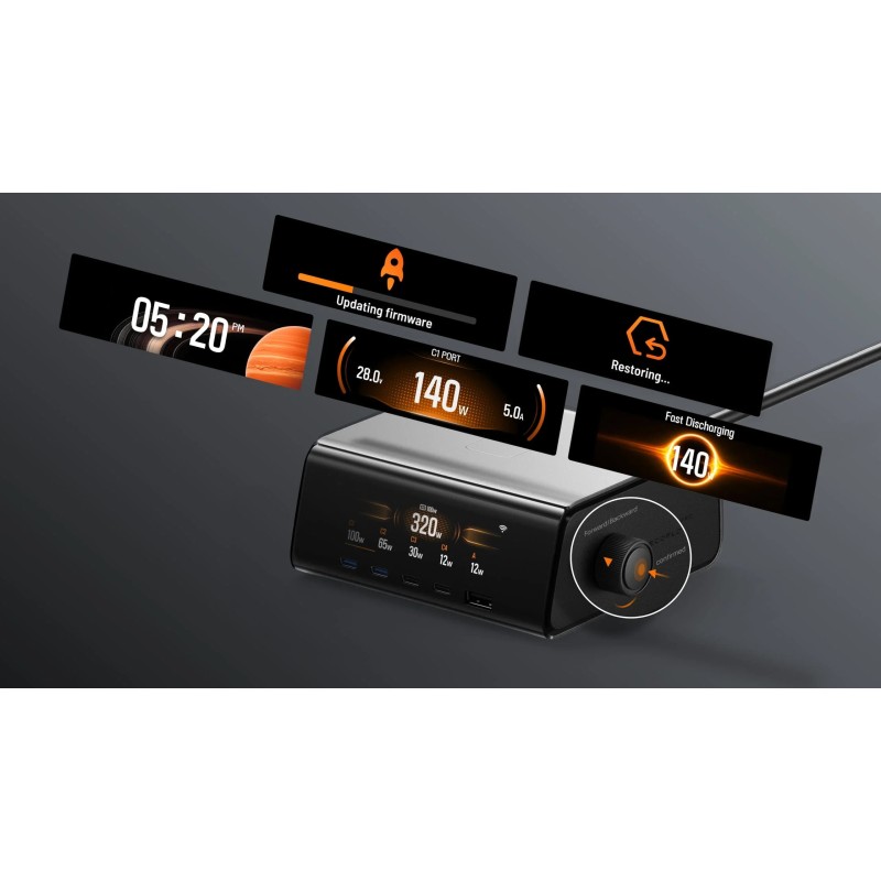 Buy EcoFlow RAPID Pro Desktop Charger 320W - Can Charge 6 devices at once includ... in Cyprus, Nicosia, Limassol, Larnaka, Pafos