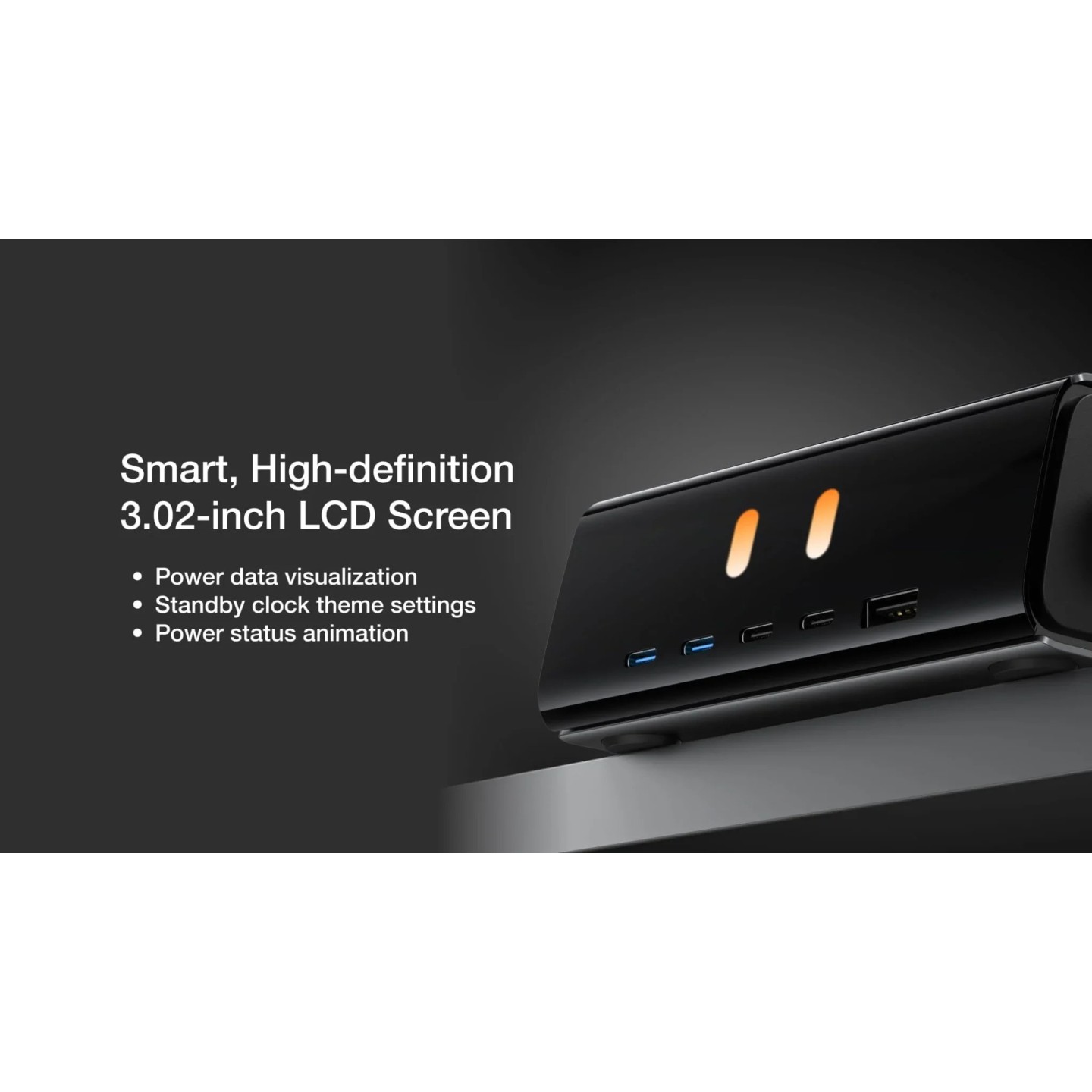 EcoFlow RAPID Pro Desktop Charger 320W - Can Charge 6 devices at once including RAPID Pro Powerbanks in 20mins - LCD ...