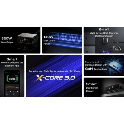 Buy EcoFlow RAPID Pro Desktop Charger 320W - Can Charge 6 devices at once includ... in Cyprus, Nicosia, Limassol, Larnaka, Pafos