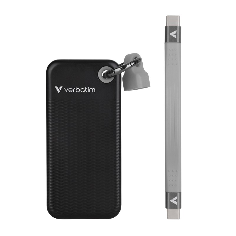Buy Verbatim SSD Portable Pocket Keyring - 3.2 Gen2 - 1TB - Black - Grey in Cyprus, Nicosia, Limassol, Larnaka, Pafos